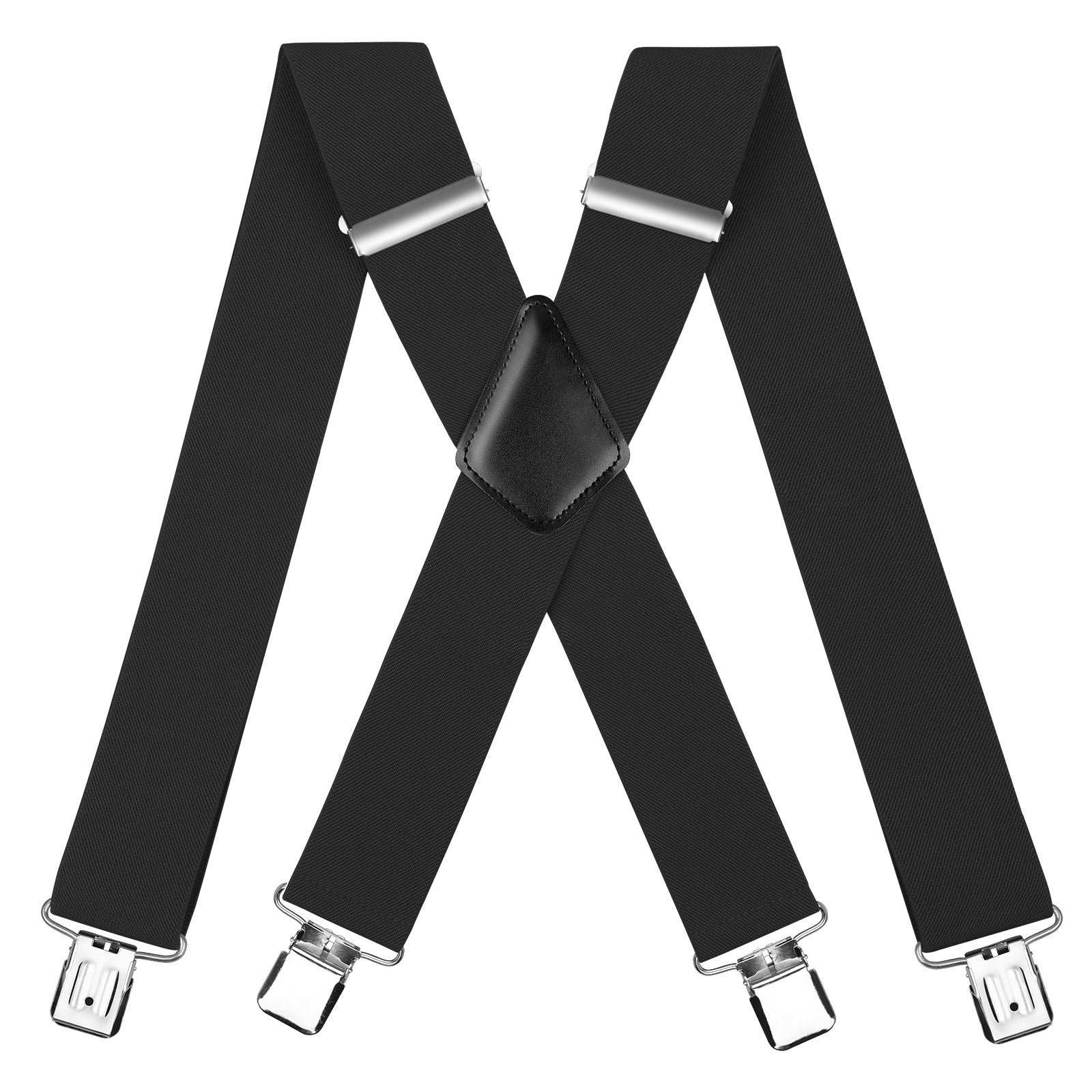 CWKOON Men's Trousers Braces with Very Strong 2 inch Wide 4 Clips Heav